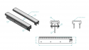 K-57000940, ALUMINUM REMOVABLE MUD FLAP ASSEMBLY W/ STORAGE BRACKETS