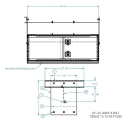K-71120060P, TOOLBOX MOUNTING KIT, FLATBED W/ BOLT KIT