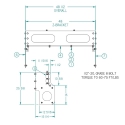 71120085-48, BOLT-ON TOOLBOX MOUNTING KIT/BRACKET ASSEMBLY, FLATBED, 18" X 18" X 48" FRAME MOUNT