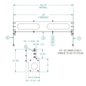 71120085-60, BOLT-ON TOOLBOX MOUNTING KIT/BRACKET ASSEMBLY, FLATBED, 18" X 18" X 60" FRAME MOUNT