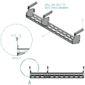 K-57570154, MAC TRAILER FLATBED DUNNAGE RACK/HOLDER KIT, BASKET STYLE SIDE MOUNT 144"