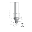 25002185-265 (RELATED PARTS) CYLINDER CUSTOM HOISTS 8-5-265 (INVERTED)