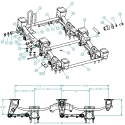 53009005-13, SUSPENSION ASSEMBLY, SPRING RIDE, 44" SP X 13" RH "DOLLY"