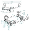 53009001-13, SPRING RIDE, SINGLE AXLE X 13"