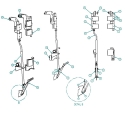 59007756, HINGE ASSEMBLY, GROUND CONTROL, SHEET & POST, OSSS