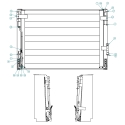 55006470, HINGE ASSEMBLY, OVERSLUNG SIDE SWING & GROUND CONTROL (STEEL)