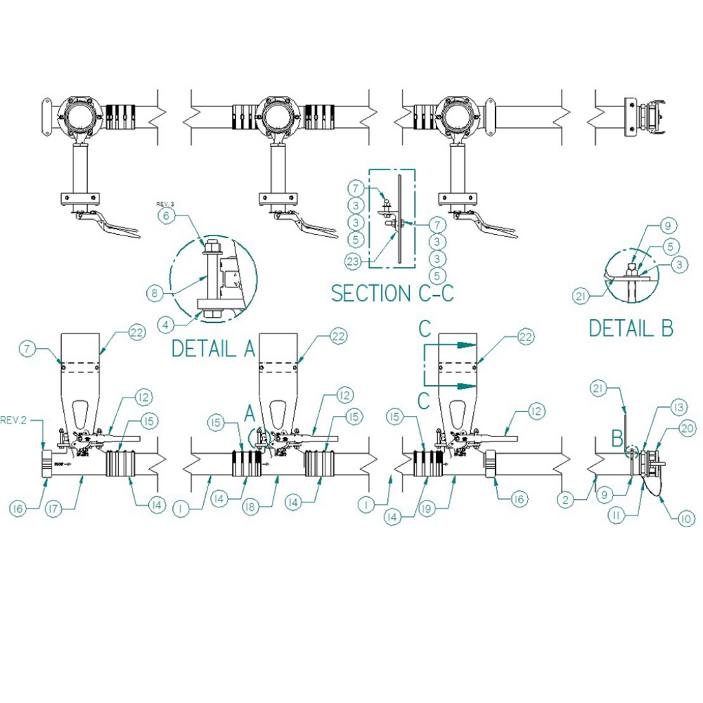 K-73803000, CEMENT DISCHARGE RETROFIT, KIT 1050