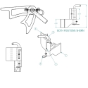 55003091, HINGE ASSEMBLY SLIDE & LOCK, SS ON S&P