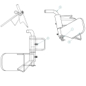 55006111, HINGE ASSEMBLY SLIDE & LOCK, STEEL ON STEEL