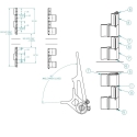 55003430, HINGE ASSEMBLY, SS MF, SIDE SWING