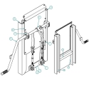 55003996-14, COAL DOOR ASSEMBLY 14", SHEET & POST WITH FLOW CONTROL
