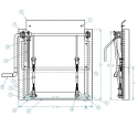 55008475-24, COAL DOOR ASSEMBLY 24", SHEET & POST WITH FLOW CONTROL
