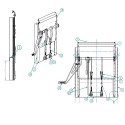 55003998-24, COAL DOOR ASSEMBLY 24", SHEET & POST WITH CAST HANDLE & FLOW CONTROL