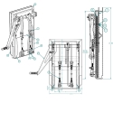 55003999-14, COAL DOOR ASSEMBLY ALUMINUM 14", SMOOTH SIDE WITH CAST HANDLE & FLOW CONTROL