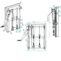 55003999-18, COAL DOOR ASSEMBLY ALUMINUM 18", SMOOTH SIDE WITH CAST HANDLE & FLOW CONTROL