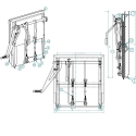55003999-24, COAL DOOR ASSEMBLY ALUMINUM 24", SMOOTH SIDE WITH CAST HANDLE & FLOW CONTROL