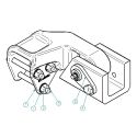 55003019-1, HINGE ASSEMBLY SMOOTH SIDE, OVERSLUNG DRIVER SIDE