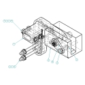 55003019-5, HINGE ASSEMBLY SHEET & POST, OVERSLUNG DRIVER SIDE