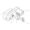 55003019-6, HINGE ASSEMBLY SHEET & POST, OVERSLUNG PASSENGER SIDE