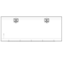 28112424-60 (RELATED PARTS) AERO TOOLBOX, 24" X 24" X 60", ALUMINUM MILL/POLISHED DOOR