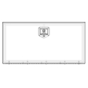 28111818-36 (RELATED PARTS) AERO TOOLBOX, 18" X 18" X 36", ALUMINUM MILL/POLISHED DOOR