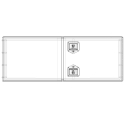 28121824-60 (RELATED PARTS) AERO TOOLBOX, 18" X 24" X 60", ALUMINUM MILL/POLISHED DOUBLE DOOR