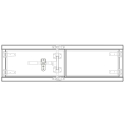 28131824-60D (RELATED PARTS) AERO TOOLBOX, 18" X 24" X 60", DRIVER SIDE ALUMINUM DOUBLE DOOR W/ CAMLOCK