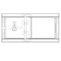 28131818-36D (RELATED PARTS) AERO TOOLBOX, 18" X 18" X 36", DRIVER SIDE ALUMINUM DOUBLE DOOR, SMOOTH W/ CAMLOCK