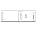 28131818-48P (RELATED PARTS) AERO TOOLBOX, 18" X 18" X 48", PASSENGER SIDE ALUMINUM DOUBLE DOOR W/ CAMLOCK