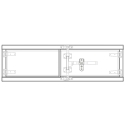 28131824-60P (RELATED PARTS) AERO TOOLBOX, 18" X 24" X 60", PASSENGER SIDE ALUMINUM DOUBLE DOOR W/ CAMLOCK
