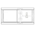 28131818-36P (RELATED PARTS) AERO TOOLBOX, 18" X 18" X 36", PASSENGER SIDE ALUMINUM DOUBLE DOOR SMOOTH W/ CAMLOCK