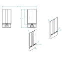 57001005-42, FLAPS FRONT & REAR OF FRONT TIRES, 42" OPTION