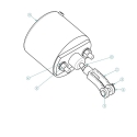 K-TAILGATE-LINK, KIT, TAILGATE LINKAGE 8", GATE CYLINDER ASSEMBLY