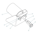 52004142, GATE CYLINDER ASSEMBLY, DUMP LINE