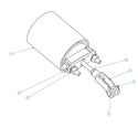 52004142-1, GATE CYLINDER ASSEMBLY, WITHOUT MOUNTING BRACKET