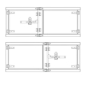 28132424-60 (RELATED PARTS) AERO TOOLBOX, 24" X 24" X 60", ALUMINUM DOUBLE DOOR, SMOOTH W/ CAMLOCK UNIVERSAL MOUNTING FOR DRIVER OR PASSENGER SIDE