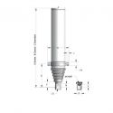 25002185-220 (RELATED PARTS) CYLINDER CUSTOM HOISTS 8-5-220 (INVERTED)