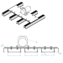 57001100-10, VIBRATOR KIT 10" CROSSMEMBER SPACING, ELECTRIC (ALUMINUM)