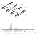 57001125-12, VIBRATOR KIT, 12" CROSSMEMBER SPACING, AIR (ALUMINUM)