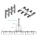 57001100-12, VIBRATOR KIT 12" CROSSMEMBER SPACING, ELECTRIC (ALUMINUM)