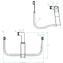 58002454, SIDE MOUNT TIRE CARRIER ASSEMBLY