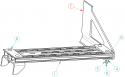 56004171, GRATING STEP FOR BULKHEAD MANDOOR, ALUMINUM 1/2 ROUND DUMP