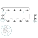 73520121, BRACKET, FENDER MOUNT ASSEMBLY, INSIDE ANGLE DRIVER SIDE, 49" WIDE