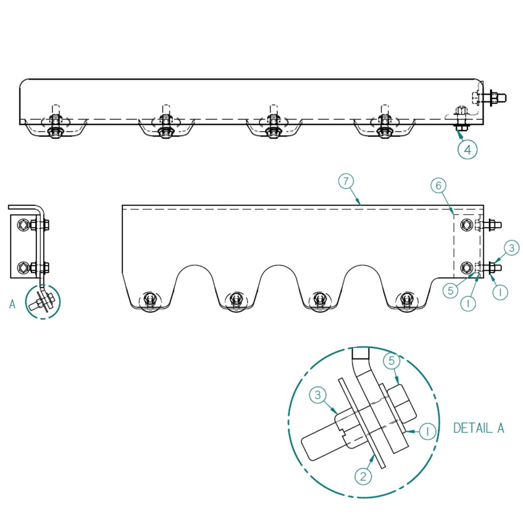 73520121-1, BRACKET, FENDER MOUNT ASSEMBLY, INSIDE ANGLE, PASSENGER SIDE