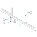 73528685-1, BUMPER SUB ASSEMBLY, 102" WIDE WITH STEP