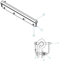 K-57010774, ALUMINUM REMOVABLE MUD FLAP ASSEMBLY W/ STORAGE BRACKETS