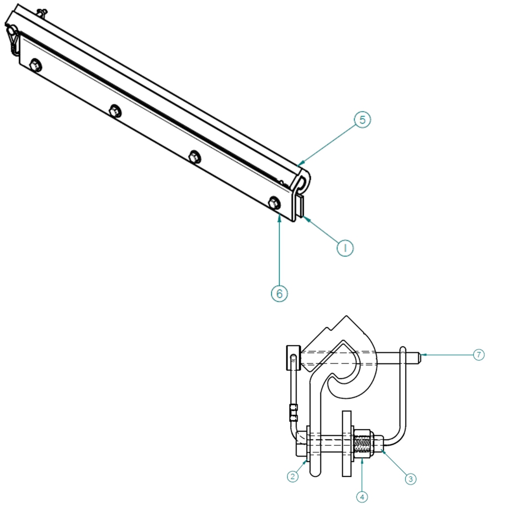 K-57010774, ALUMINUM REMOVABLE MUD FLAP ASSEMBLY W/ STORAGE BRACKETS (KIT COVERS ONE MUD FLAP)