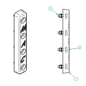 58003916, DOCK BUMPER ASSEMBLY, 16" BUMPER