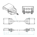 57006884-102, CABLE CROSS TUBE 102", FOR SMOOTH SIDE MOVING FLOOR TRAILERS