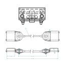 57006882-102, CABLE CROSSTUBE 102", FOR SHEET & POST MOVING FLOOR TRAILERS